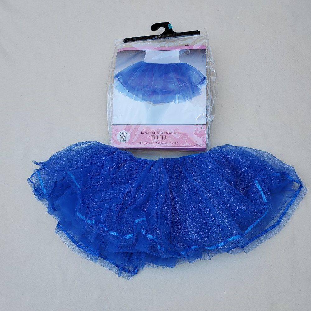Tutu Skirt Royal Blue Shimmer Size M/L